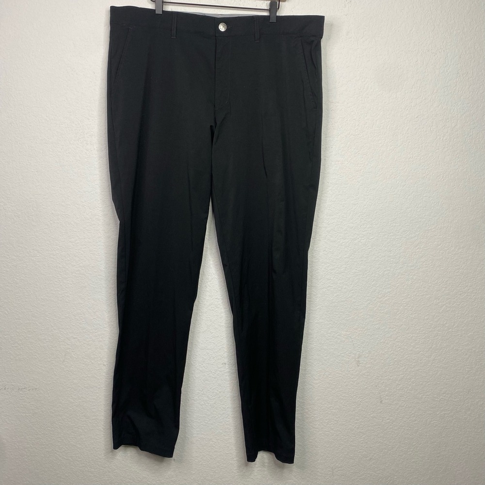 American Tall Chino Pants Mens 42x36 Black Performance Stretch Technical Trouser